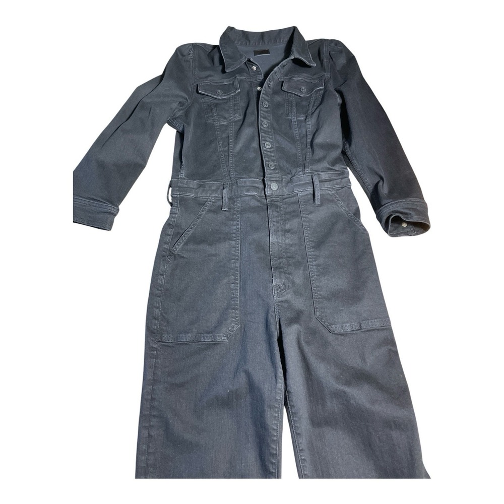 Mother Black L THE PUFFY WRAPPER JUMP SUIT WASH NOT GUILTY